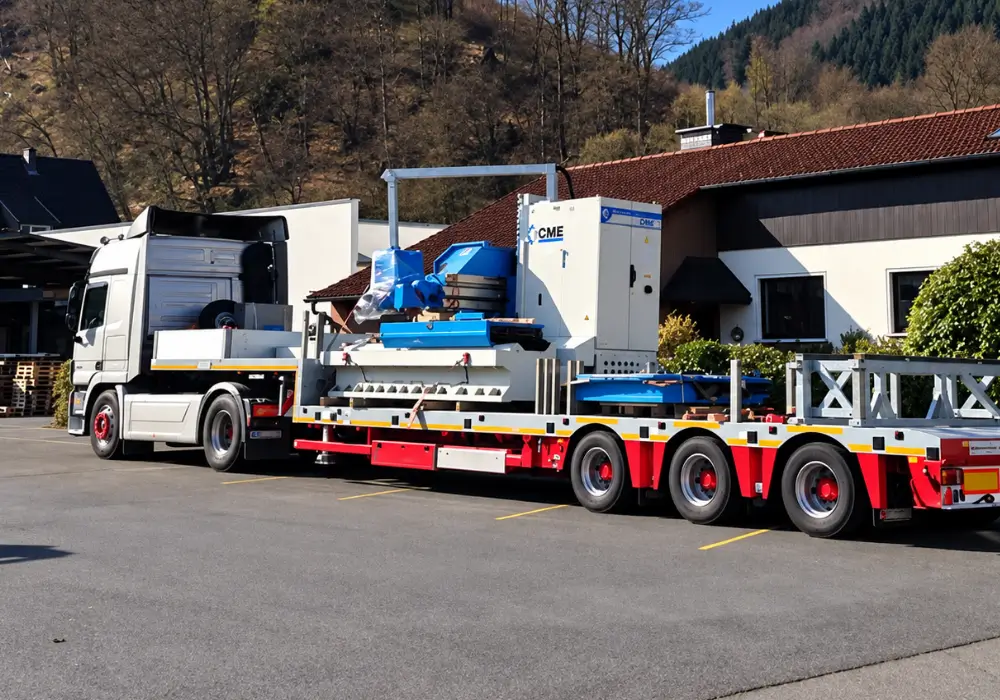 Spedition Wernscheidt Meinerzhagen Semitieflader Maschinentransporte Überhöhe